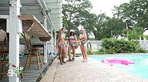 Pool Bash Squirting!