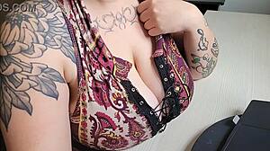 Office Friend's Big Tits