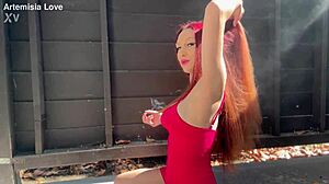 Big Tits MILF Smoking