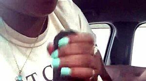 Ebony Public Blowjob