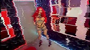 Redhead Strips Naked