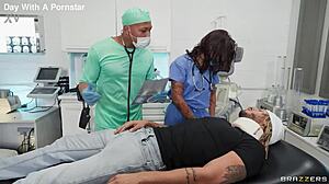 Nurse Gagging Blowjob