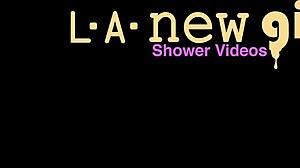 elegant blonde shower