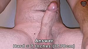 shaved cock cum