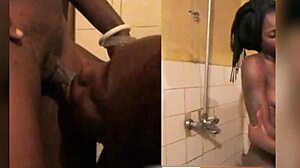 Ebony Lesbian Shower