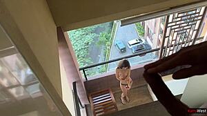 Balcony Anal Quickie