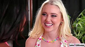 Blonde Twerks Ebony Face