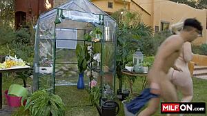 garden milf fuck