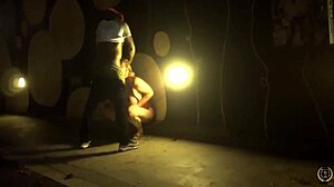 公共场合骑乘黑人大屌