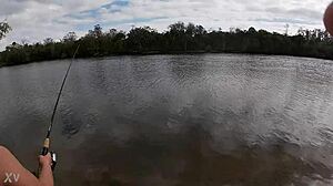 Busty Public Fishing