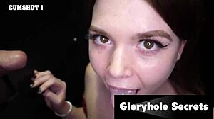 petite gloryhole blowjob