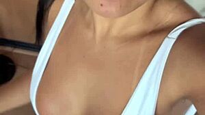 morning swimsuit tease